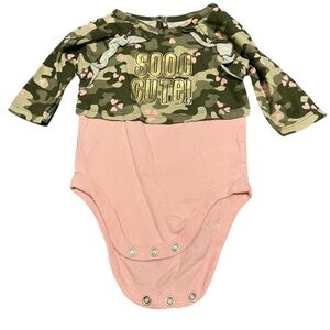 Garanimals Green and Pink Camouflage Baby Onesie